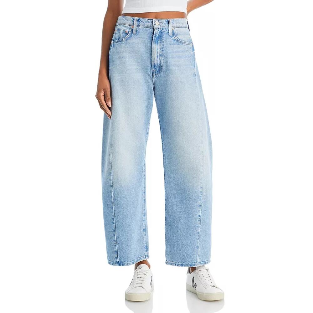 MOTHER The Half Pipe High Rise Ankle Wide Leg Barrel Jeans Blue  29 $258